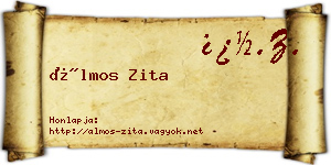 Álmos Zita névjegykártya